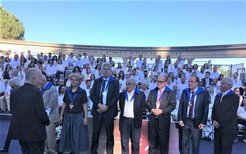 The honorary ceremony (Gerard Meijer 5th from right)