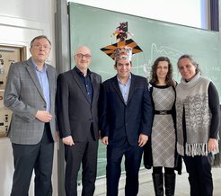 Reinhard Schomäcker, Günther Rupprechter, Mauricio Lopez Luna, Beatriz Roldán Cuenya, and Andrea Mroginski (from left to right).