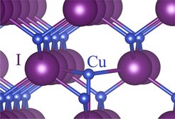 Temporary formation of a defect pair in copper iodide. Although these defects only survive for a couple of picoseconds, i.e., for a trillionth of a second, they substantially influence macroscopic heat transport processes.