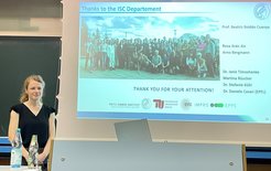 Clara Rettenmaier during her defense at TU Berlin.