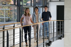 Dr. Dorottya Hursán, Dr. Aram Yoon und Dr. Chao Zhan (von links nach rechts).