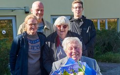 Prof Ertl and his family
