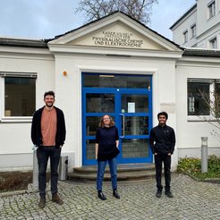 Giacomo Valtolina, Mallory Green and David Koshy (from left to right).